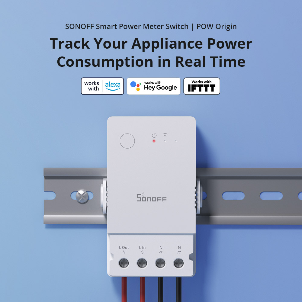 Sonoff Basic Switch - 1～6個 SONOFF POW Origin Powr316 スマートパワーメータースイッチ