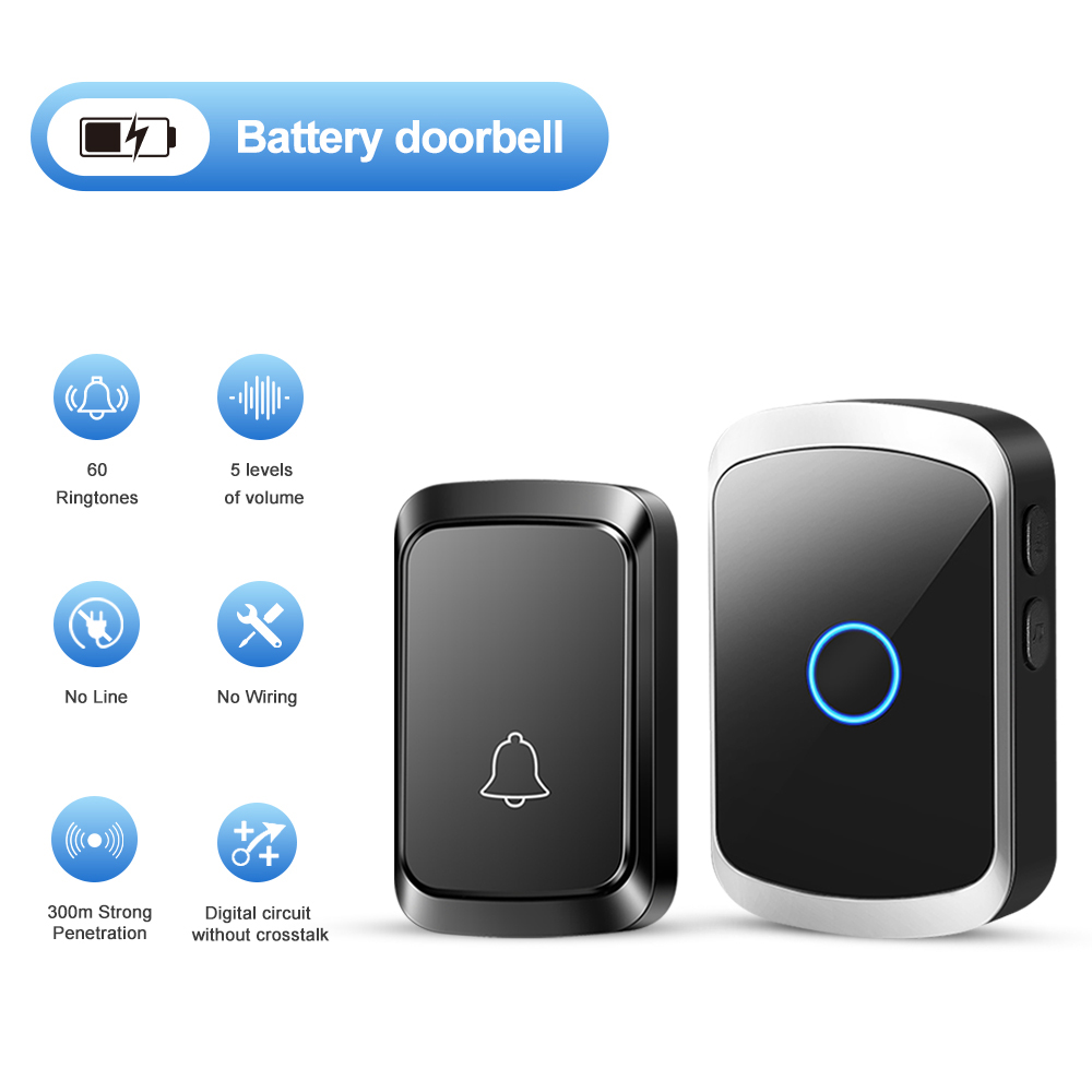 スマートワイヤレスドアベル ドアチャイムキット ソケット不要 - Smart Home Automation Diy のレビューと価格