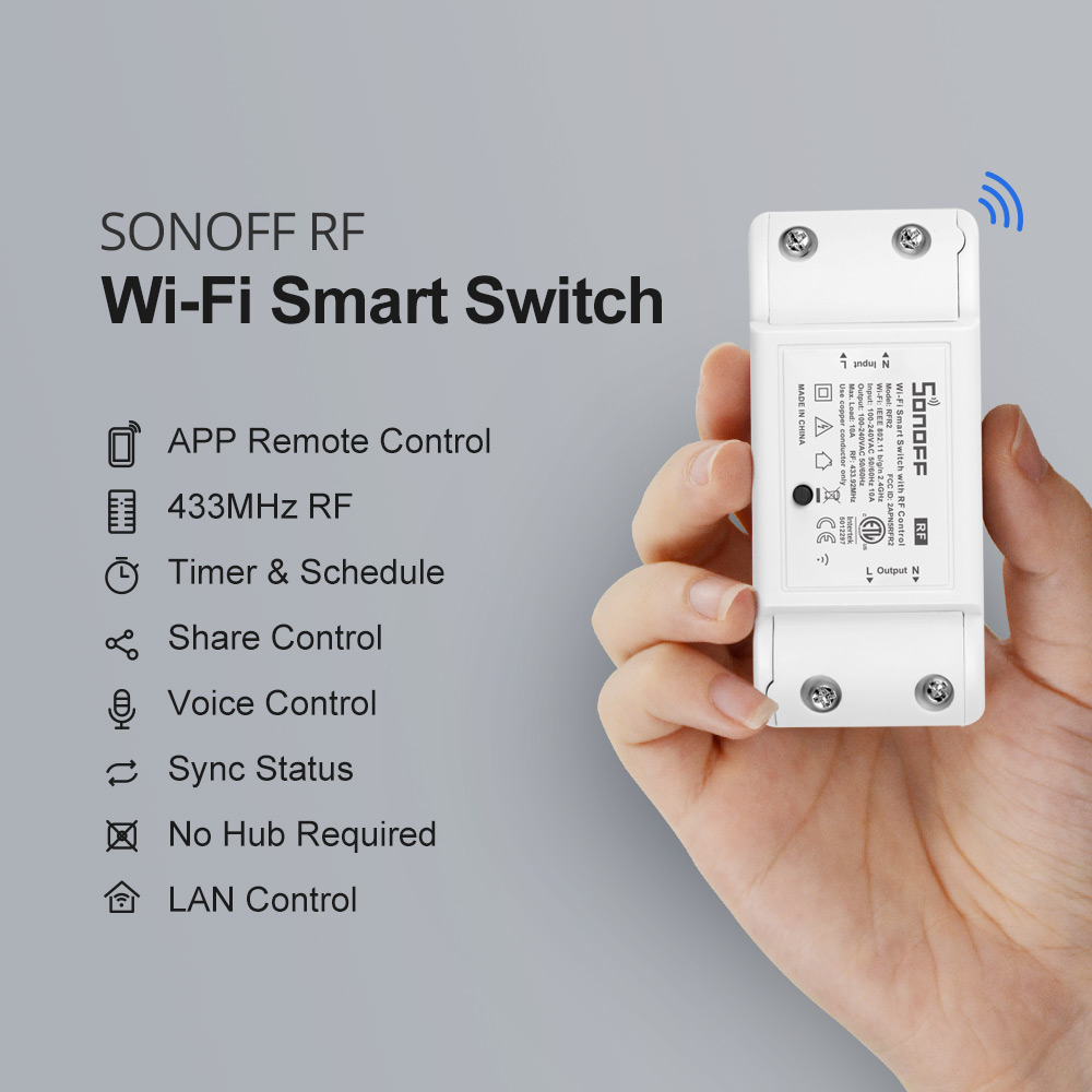 Sonoff-iteadインテリジェントスイッチ,wifi  - Sonoff Basic Switch のレビューと価格