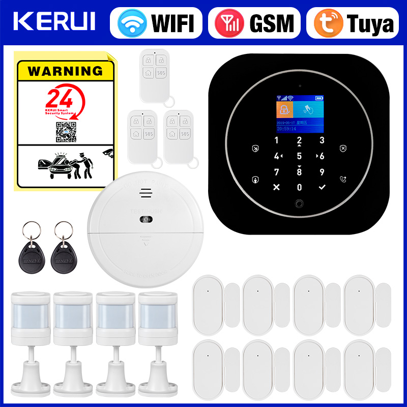KERUI G12 ワイヤレス Tuya ホーム警報システム - Smart Home Automation Diy のレビューと価格