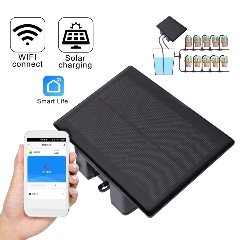 WIFI ソーラー自動散水機キットモバイルアプリリモコンホー - Smart Home Automation Diy のレビューと価格